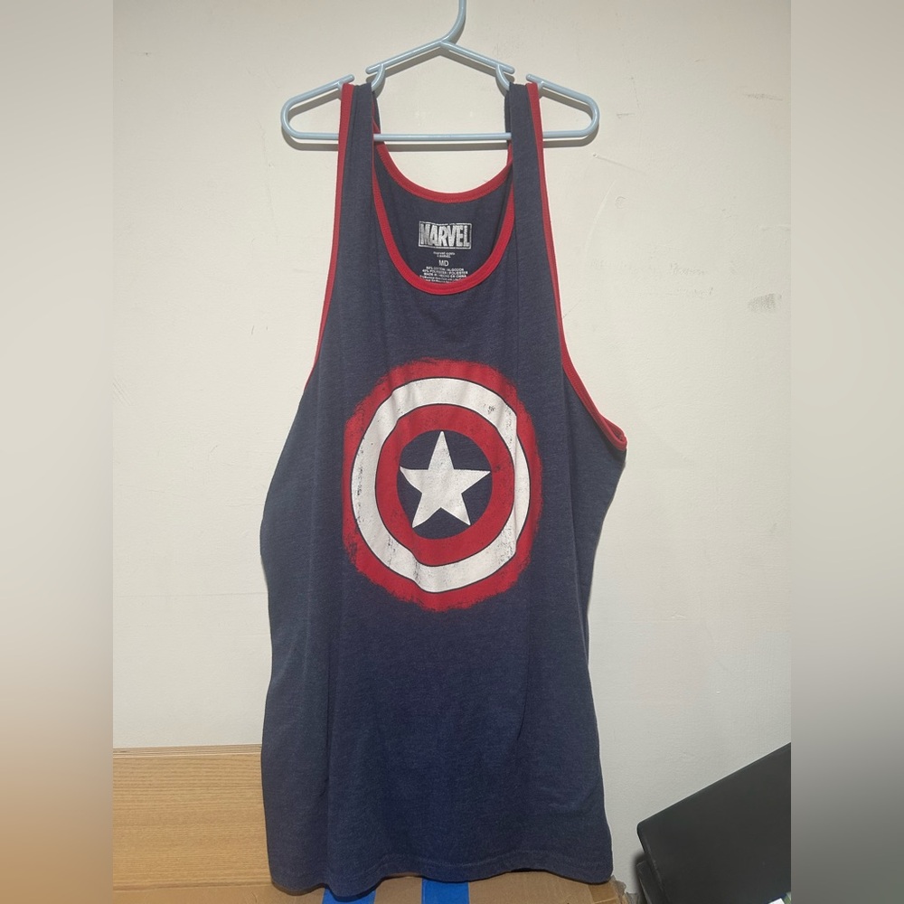 Marvel Captain America Tank Top Sz M